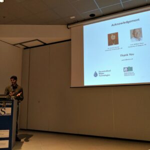 Pritam Das presenting a ta conference