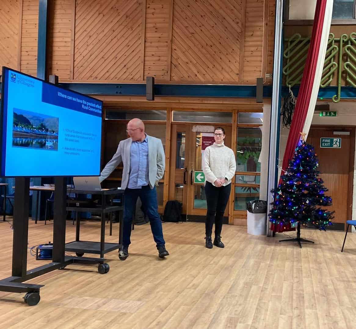 Prof Bill Sloan and Dr Robbie presenting at Barra